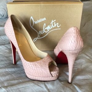 Christian Louboutin Altadama 140 Watersnake Pumps
